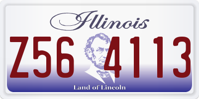 IL license plate Z564113
