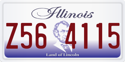 IL license plate Z564115