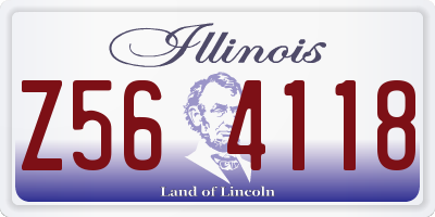 IL license plate Z564118