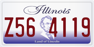 IL license plate Z564119