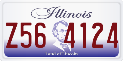 IL license plate Z564124