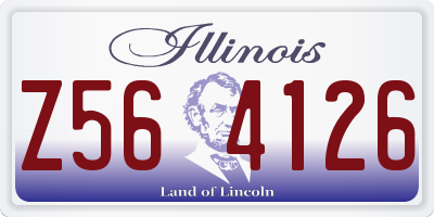 IL license plate Z564126