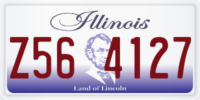 IL license plate Z564127