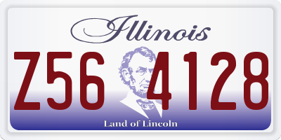 IL license plate Z564128