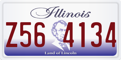 IL license plate Z564134