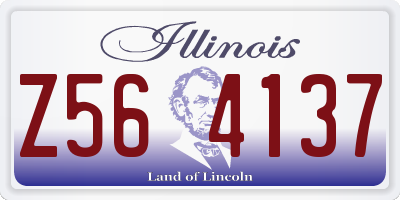 IL license plate Z564137