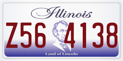 IL license plate Z564138