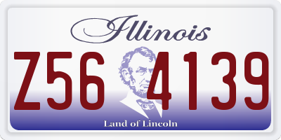 IL license plate Z564139