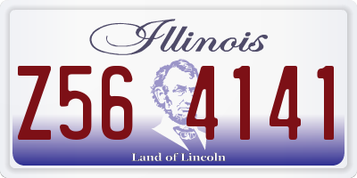 IL license plate Z564141