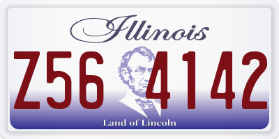 IL license plate Z564142