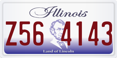 IL license plate Z564143