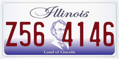 IL license plate Z564146