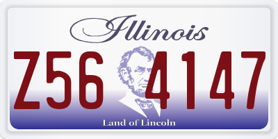 IL license plate Z564147