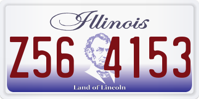 IL license plate Z564153