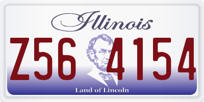 IL license plate Z564154