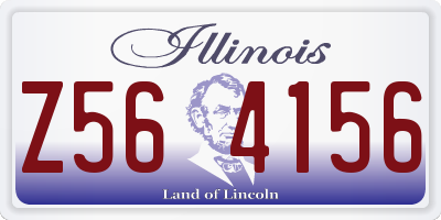 IL license plate Z564156