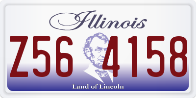 IL license plate Z564158