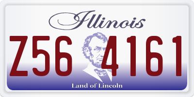 IL license plate Z564161