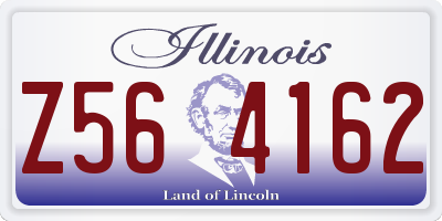 IL license plate Z564162