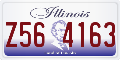 IL license plate Z564163