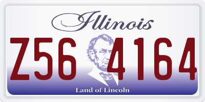 IL license plate Z564164