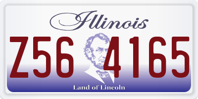 IL license plate Z564165