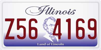 IL license plate Z564169