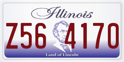 IL license plate Z564170