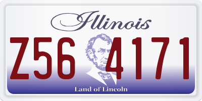 IL license plate Z564171