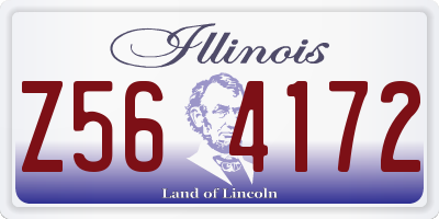 IL license plate Z564172