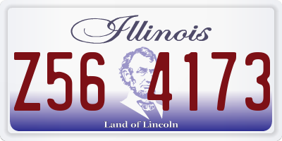 IL license plate Z564173