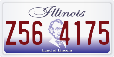 IL license plate Z564175