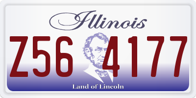 IL license plate Z564177