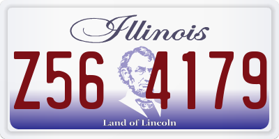 IL license plate Z564179
