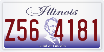IL license plate Z564181