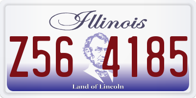 IL license plate Z564185