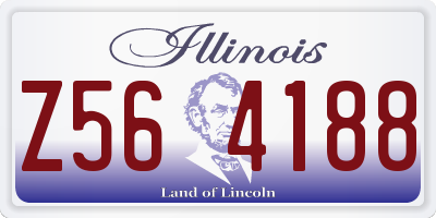 IL license plate Z564188