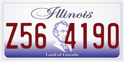 IL license plate Z564190