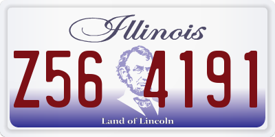 IL license plate Z564191
