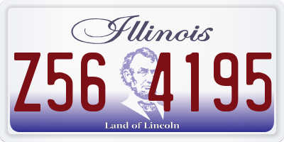 IL license plate Z564195
