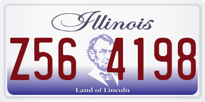 IL license plate Z564198