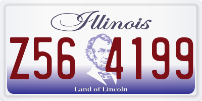 IL license plate Z564199