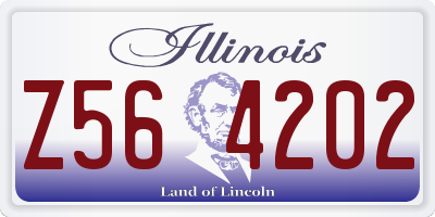IL license plate Z564202
