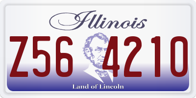 IL license plate Z564210