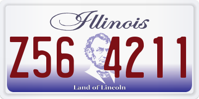 IL license plate Z564211