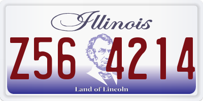 IL license plate Z564214