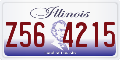 IL license plate Z564215