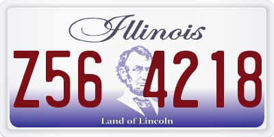 IL license plate Z564218