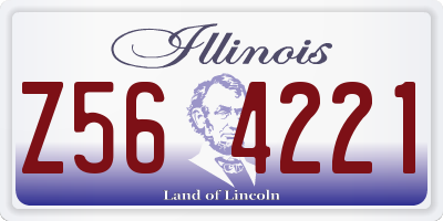 IL license plate Z564221