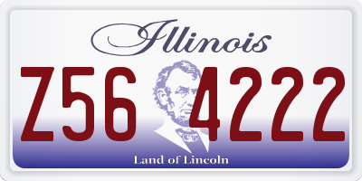 IL license plate Z564222